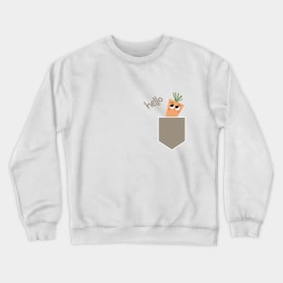 Carrot T-Shirt Vegetables print Crewneck Sweatshirt